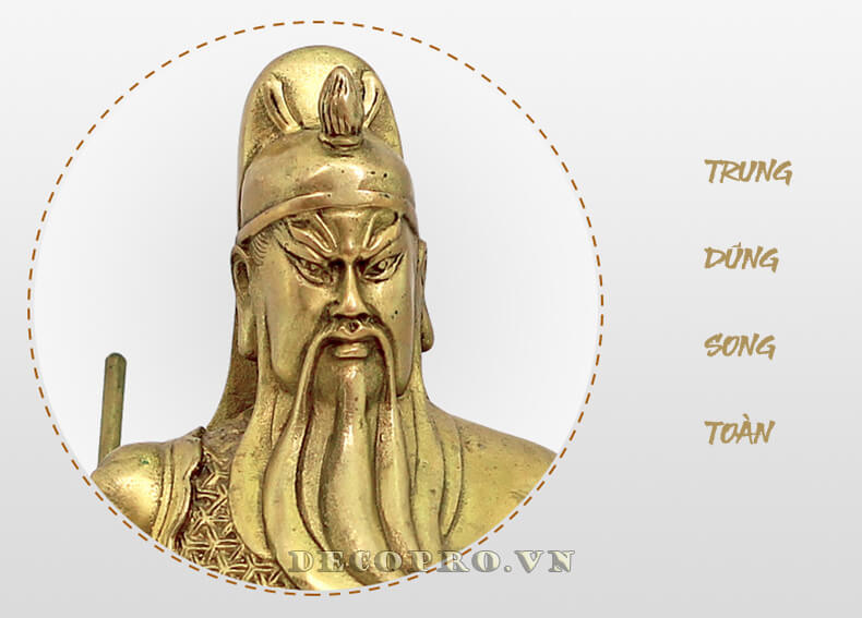 Đồ trang trí bàn làm việc ý nghĩa với tượng Quan Công trang trí