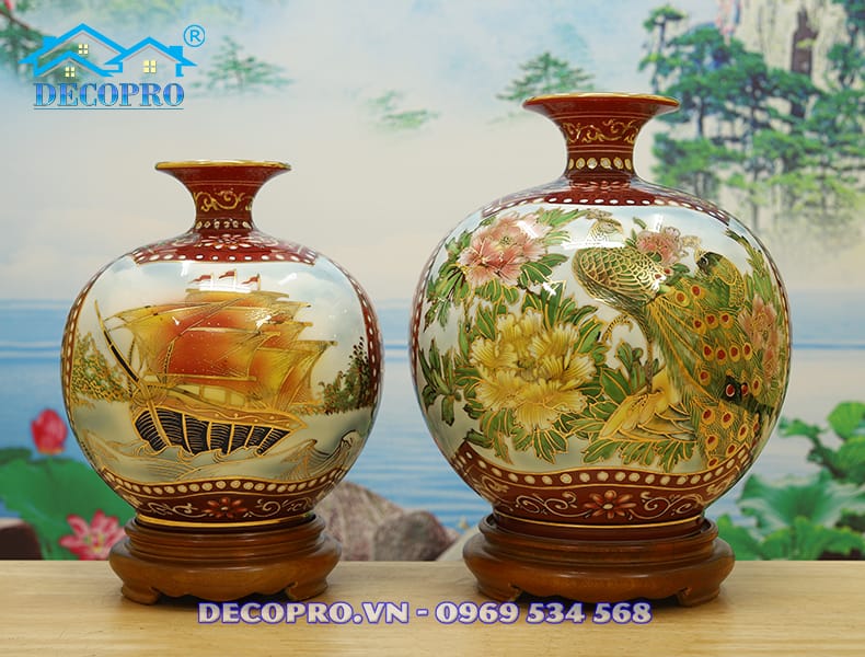 Bình tài lộc mệnh hỏa “thuận buồm phú quý”, giúp thu hút vượng khí và may mắn vào nhà