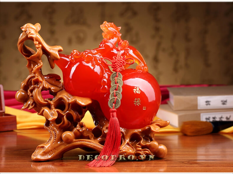 Kỳ lân phúc lộc màu đỏ - Quà tặng tân gia ý nghĩa cầu may mắn