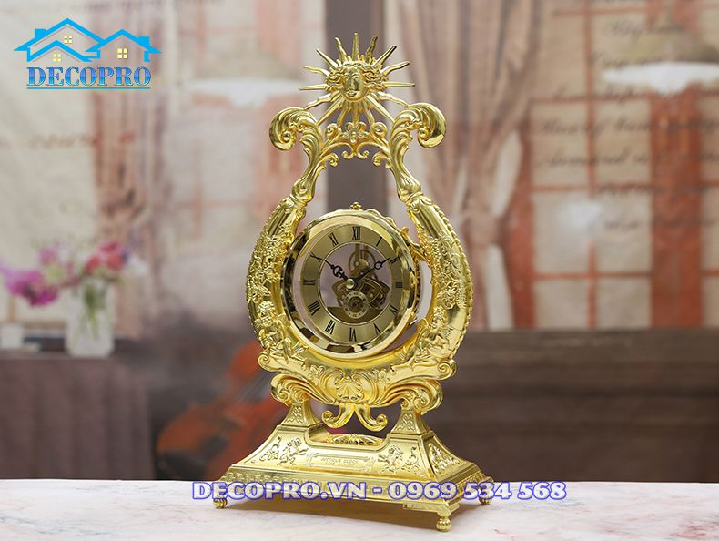 Đồng hồ để bàn Châu u Thần Mặt Trời - quà tặng sinh nhật sếp ca ngợi sự thông thái, tỉnh táo, sáng suốt của người “thuyền trưởng” bản lĩnh