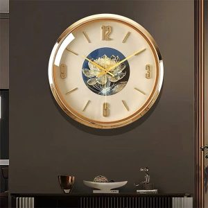 Đồng hồ treo tường decor Hoa Sen DH125