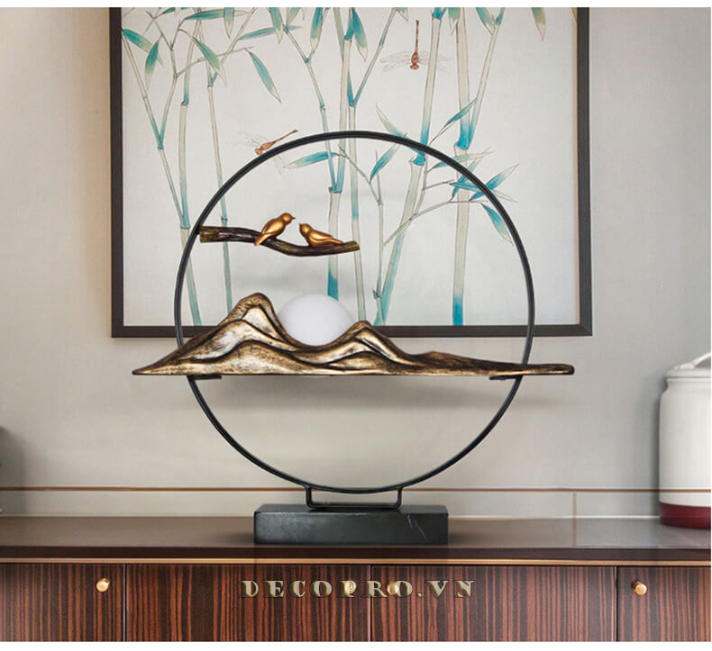 Đèn ngủ cặp chim đẻ bàn – đồ decor phòng ngủ hiện đại, giàu sức gợi