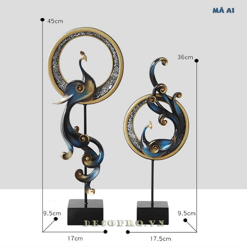 Đồ decor trang trí phượng hoàng