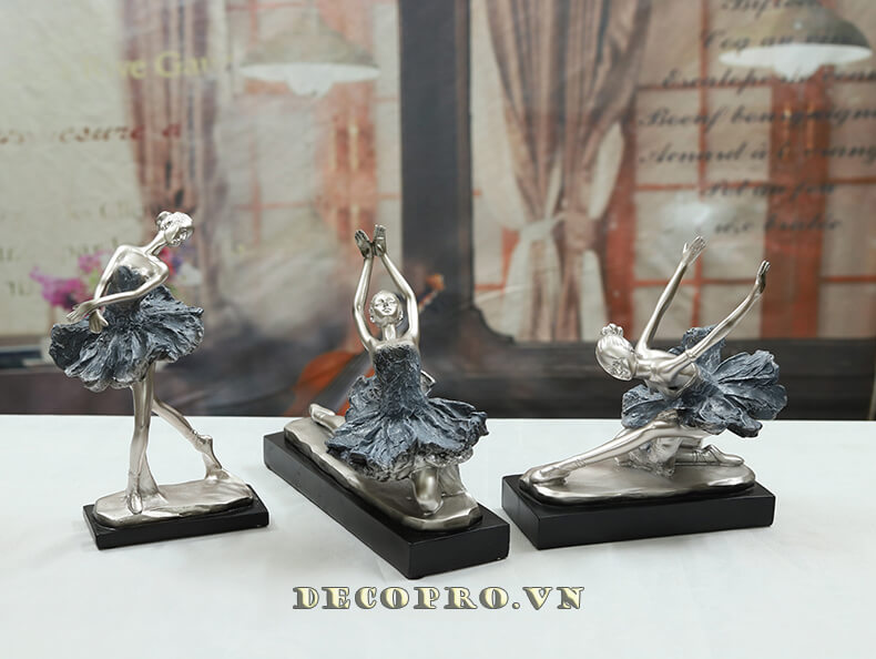 Bộ đồ decor đẹp vũ công bale trang trí giúp tạo điểm nhấn không gian thêm phần sang trọng, lịch lãm