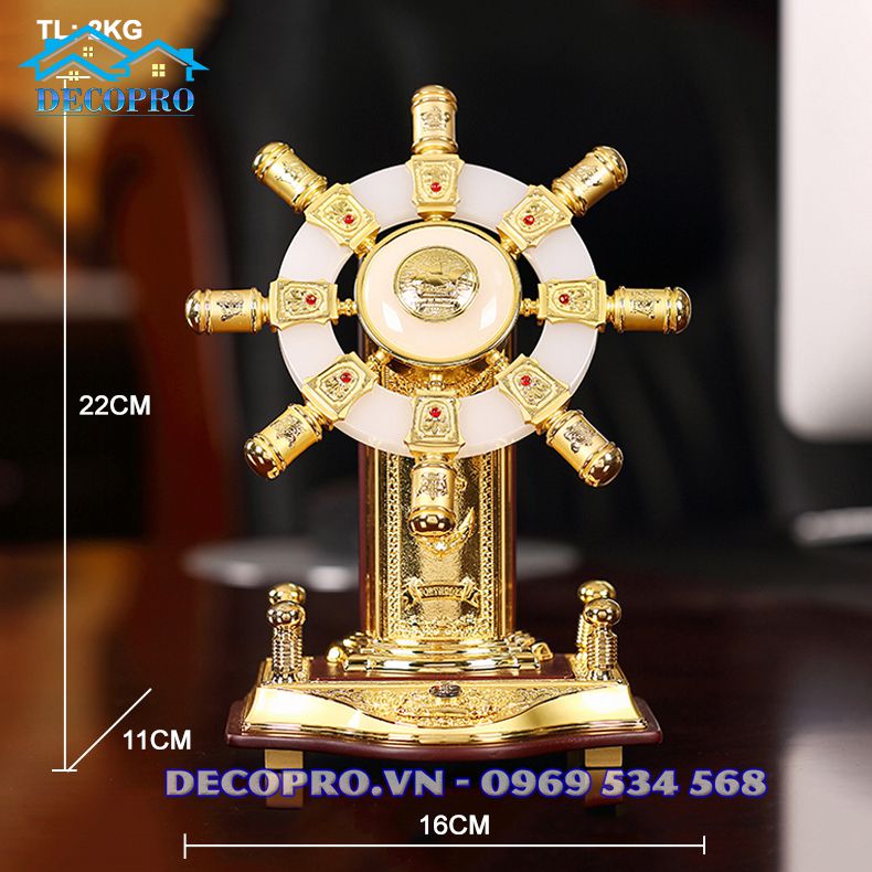 Kích thước Bánh lái tàu mã A1 - Size bé cao 22cm