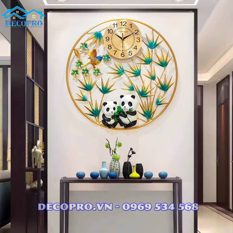 Đồng hồ treo tường trang trí phòng khách sang trọng và ý nghĩa
