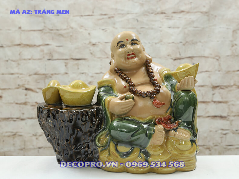 Tượng Phật Di Lặc QTV020-A2 cổ điển bồi đắp vượng khí góp phần xây dựng cuộc sống tốt đẹp