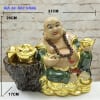 Tượng Phật Di Lặc Ngồi H26cm Dát Vàng QTV113 - ma-a1