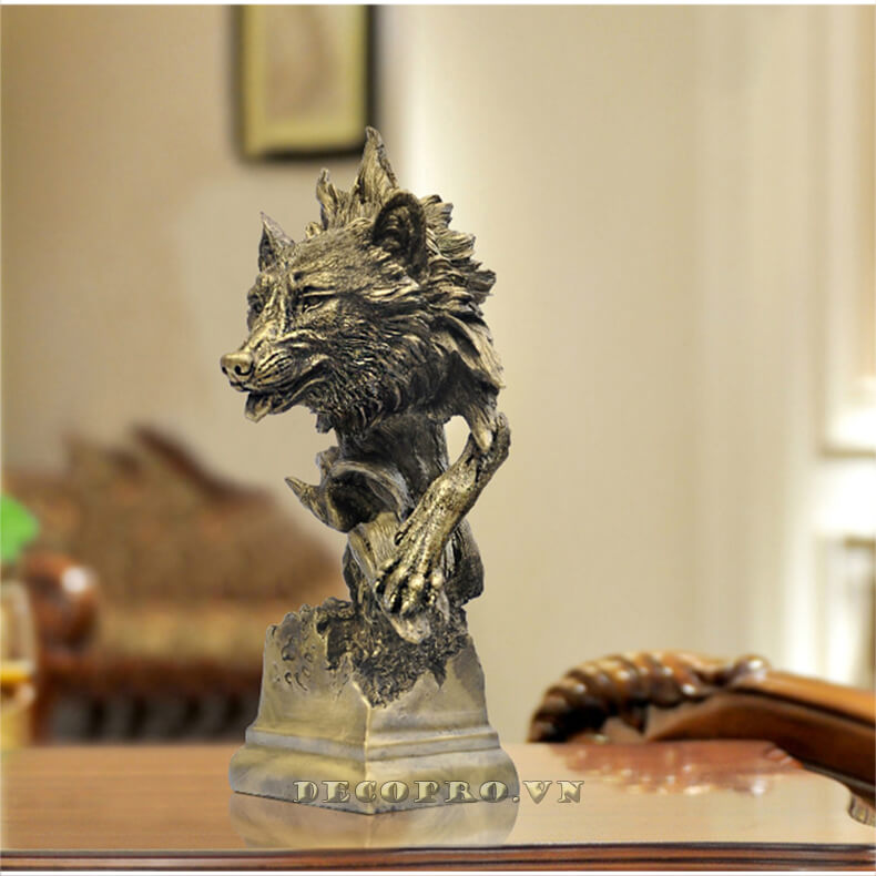 Mô Hình Kim Loại Lắp Ráp 3D Steel Warcraft Chó Sói Wolf  SW023   ArtPuzzlevn