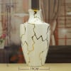 Bình Gốm Bát Tràng Decor Vân Đá Vẽ Vàng BG319 - ma-a1