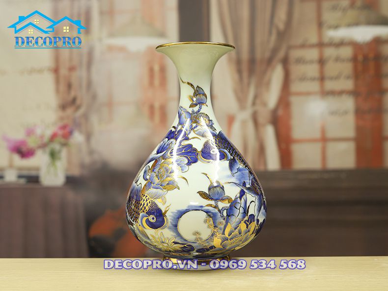 Họa tiết cá chép hoa sen tạo cảm giác an yên nhẹ nhõm cho người ngắm nhìn