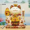 Tượng Mèo Thần Tài Gốm Sứ Vẫy Tay QT020 - ma-a2