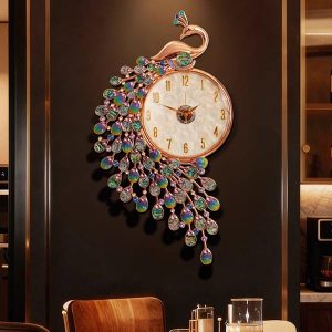 Đồng hồ treo tường Chim Công cao cấp DH148