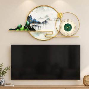 Đồng hồ treo tường Sơn Thủy 3D Cao Cấp DH126