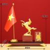 Khay Bút Pha Lê Mã Đáo Thành Công Mạ Vàng QTV003-A3 - ma-a1