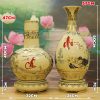 Cặp Bình Cha Mẹ Gốm Chu Đậu Vẽ Vàng 24k BGCD6 - ma-a2