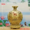 Bình Gốm Chu Đậu vẽ vàng Phúc Lộc Thọ BG247 - ma-3