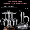 Bộ 6 Ly Rượu Vang Đỏ Pha Lê Cao Cấp 600ml LR028 - ma-4