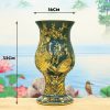 Bình Gốm Vẽ Vàng Mệnh Mộc 