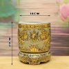 Bát Hương Men Rạn Đắp Nổi Vẽ Vàng 24k (D16-D22) DTR201 - ma-a1
