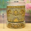 Bát Hương Men Rạn Đắp Nổi Vẽ Vàng 24k (D16-D22) DTR201 - ma-4