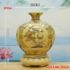 Bình Gốm Chu Đậu vẽ vàng 24k H22cm BG222-A2 - ma-a1