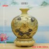 Bình Gốm Chu Đậu vẽ vàng 24k H22cm BG222-A2 - ma-a2