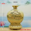 Bình Tài Lộc vẽ vàng Thuyền - Ngựa H22cm BG222-A1 - ma-a1