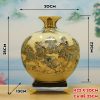 Bình Tài Lộc vẽ vàng Thuyền - Ngựa H22cm BG222-A1 - ma-a2