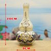 Nậm Rượu Gốm Bát Tràng Vẽ Vàng 24k DT107 - ma-a1