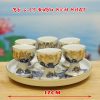 Nậm Rượu Gốm Bát Tràng Vẽ Vàng 24k DT107 - ma-a2