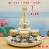 Nậm Rượu Gốm Bát Tràng Vẽ Vàng 24k DT107 - ma-3