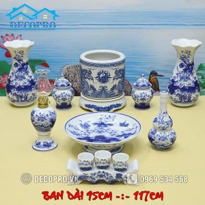 Đồ Thờ Sứ Hải Dương Men Ngọc (95-117cm) DTK4.2