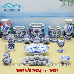 Đồ Thờ Sứ Hải Dương Men Ngọc (127-157cm) DTK4.3