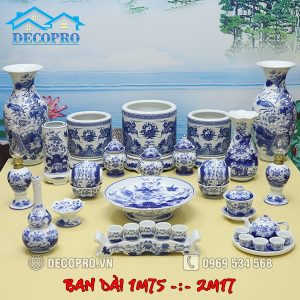 Đồ Thờ Sứ Hải Dương Men Ngọc (1m75-2m17) DTK4.4