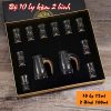 Bộ Ly Rượu 15ml Pha Lê Mạ Đúc Vàng LR006-A5 - ma-3