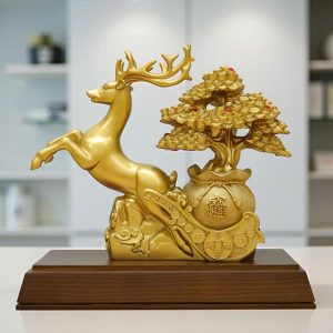 Tượng Hươu Tài Lộc Phong Thuỷ KTV016