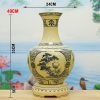 Quà Tặng Bình Hoa Gốm Chu Đậu In Logo BG256 - ma-a2