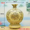 Bình Giọt Ngọc gốm Chu Đậu Vẽ Vàng 24k BG224 - ma-a2