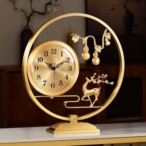 Đồng Hồ Decor Hươu Đồng Hồ Lô Tài Lộc DHB019-A2