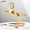 Tượng Ngựa Đồng Mạ Vàng Decor QTV011 - ma-a2