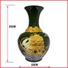 Bình Hoa Gốm Bát Tràng Đắp Nổi BG410 - ma-a2