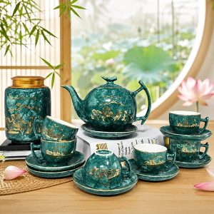bộ trà bát tràng mã đáo thành công