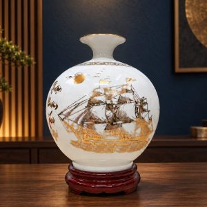 Bình Tài Lộc Bát Tràng Thuận Buồm Mã Đáo BG003-A4